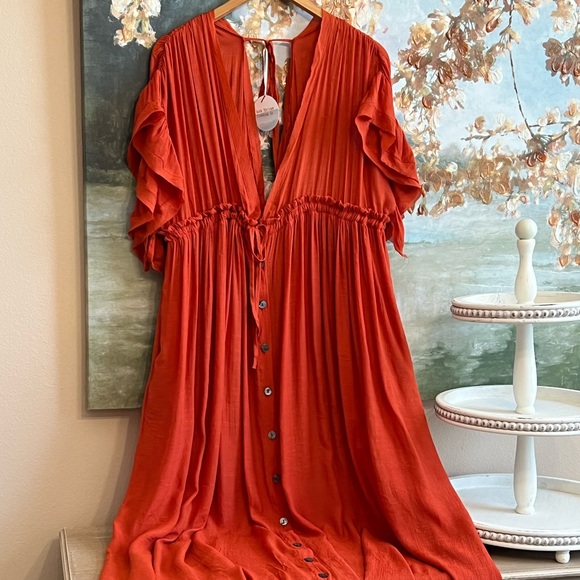 Dresses & Skirts - Boho Gauze Maxi Dress Vacation Coverup